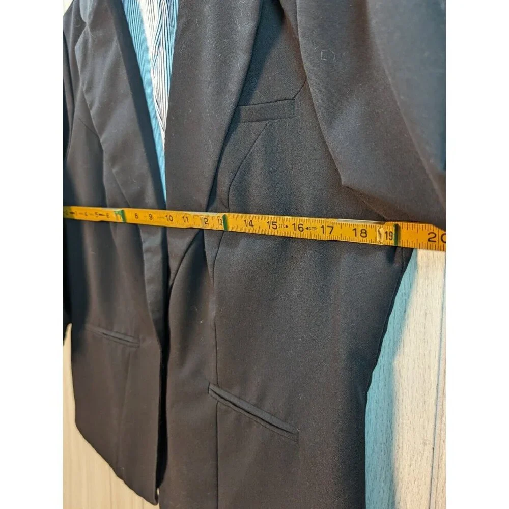 Torrid Blazer Womens Size 00 Black One Button Ruched 3/4 Sleeves Business Office - Picture 4 of 6